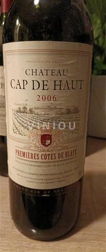 Bordeaux Ni doloceno Château Cap de Haut 2006