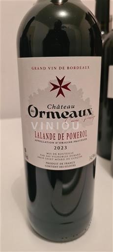 Bordeaux Lalande-de-Pomerol Château Les Ormeaux 2023