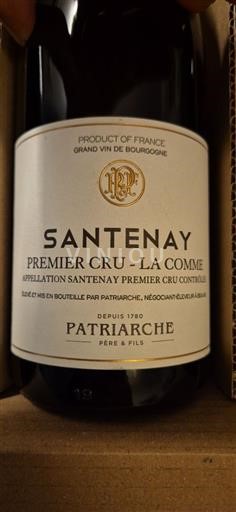 Bourgogne Santenay Premier Cru Patriarche Premier Cru - La Comme 2019