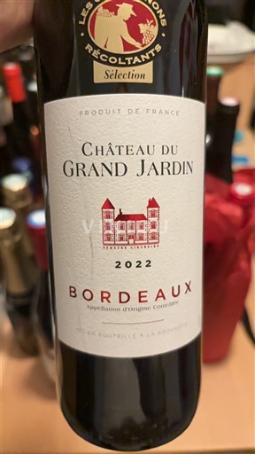 Bordeaux Château Grand Jardin 2022