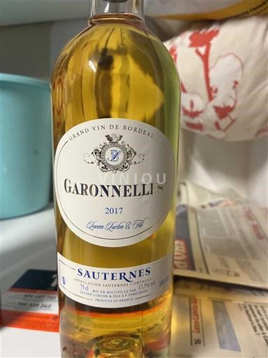 Bordeaux Sauternes Garonnelli's 2017