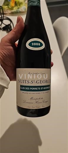 Burgundija Nuits-Saint-Georges Premier Cru Domaine Henri Gouges Clos des Porrets St-Georges 2008