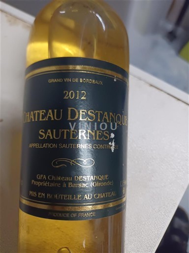 Bordeaux Sauternes Château Stanque 2012
