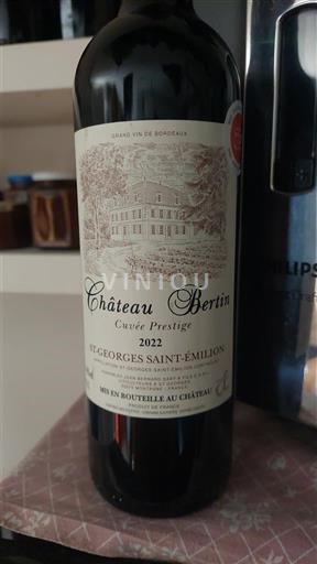 Burdeos Saint-Georges-Saint-Émilion Château Bertin Prestige 2022