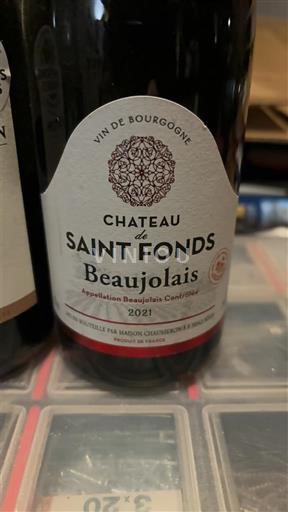 Beaujolais Château Saint Fonds 2021