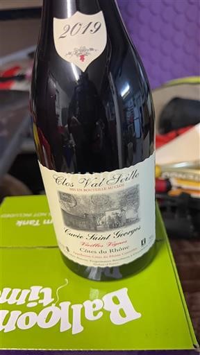 Rhônen laakso Côtes-du-rhône Clos Val Seille Saint Georges 2019