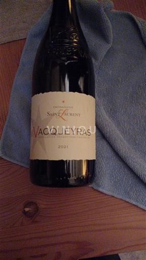 Rhônen laakso Vacqueyras Domaine Saint Laurent 2021