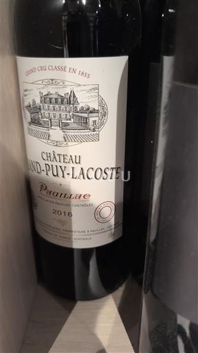 Bordeaux Pauillac Grand Cru Château Grand-Puy-Lacoste 2016