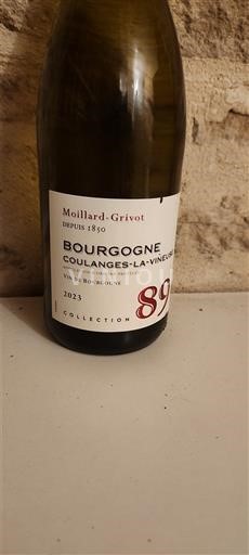 Bourgogne Bourgogne Coulanges-la-Vineuse Moillard-Grivot Collection 89 2023