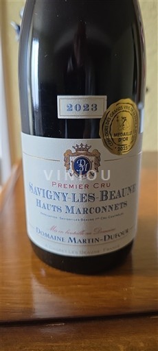 Bourgondië Savigny-lès-Beaune Premier Cru Domaine Martin-Dufour Hauts Marconnets 2023