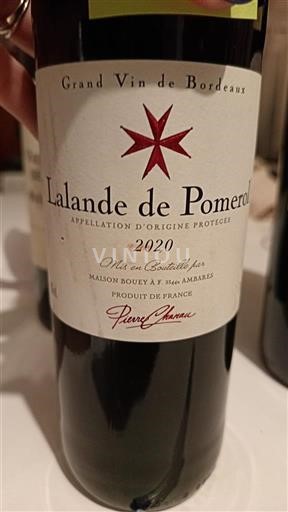 Burdeos Lalande-de-Pomerol Pierre Chauvin 2020