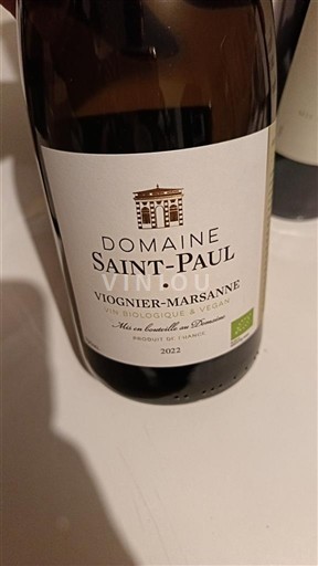 Languedoc in Roussillon Pays d'Oc Domaine Saint-Paul Viognier-Marsanne 2022