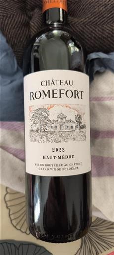 Bordeaux Haut-Médoc Château Romefort 2022