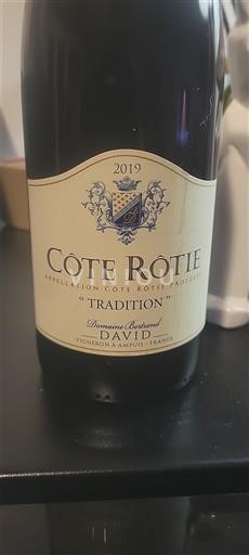 Vallée du Rhône Côte-rôtie Domaine Bertrand David Tradition 2019