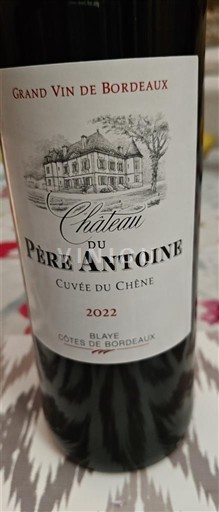 Bordeaux Blaye-côtes-de-bordeaux Château Père Antoine du Chêne 2022