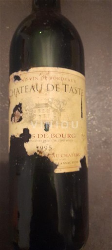 Burdeos Côtes-de-bourg Château Taste 1995
