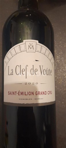 Bordeaux Saint-Émilion Grand Cru La Clef de Voûte 2020