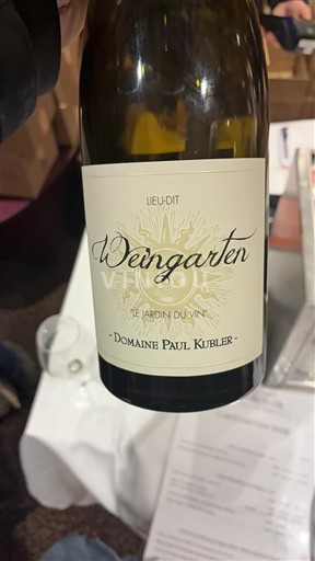 Alsace Domaine Paul Kubler Lieu-dit Weingarten 2023