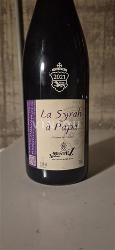 Alpit ja Rhônen maat Rhodanien rinteet Montez La Syrah à Papa 2021