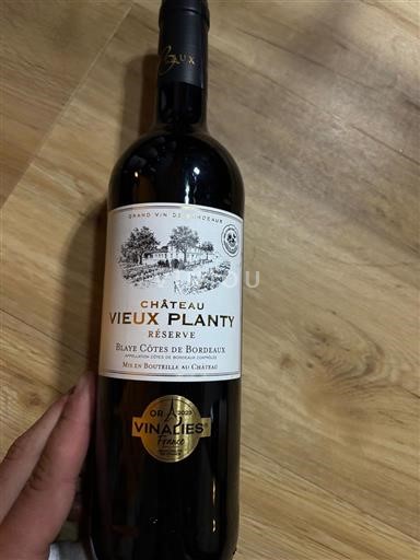 Bordeaux Blaye-Côtes-de-Bordeaux Château Vieux Planty Réserve Non-Vintage