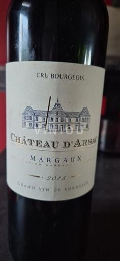 Bordeaux Margaux Château Arsac 2015