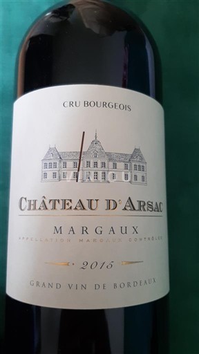 Burdeos Margaux Château Arsac 2015