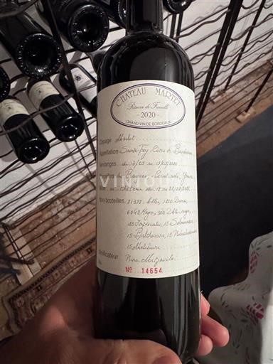 Bordeaux Saint-Émilion Grand Cru Château Martinet Fleur de Martinet 2020