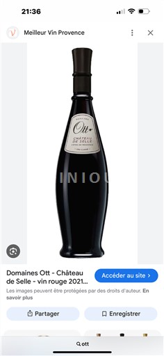 Provansa Côtes-de-Provence Domaine Domaines Ott - Château de Selle 2021