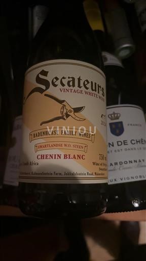 Región Costera Swartland Badenhorst Family Wines Secateurs Vintage White 2024