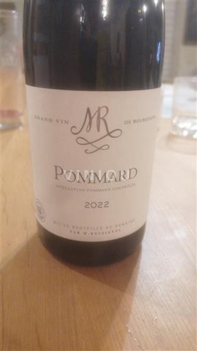Burgundy Pommard Domaine M. Rossignol 2022