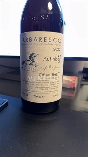 Piemont Barbaresco Ca' del Baio Autinbej 2022