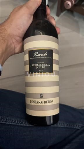 Piémont Barolo Fontanafredda Serralunga d'Alba 2015