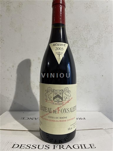Valle del Rodano Côtes-du-Rhône Château Fonsalette Réservé 2003