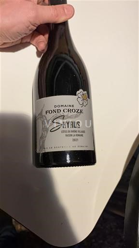 Vallée du Rhône Côtes-du-rhône-villages Domaine Fond Croze Shyrus 2021