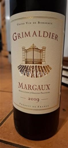 Bordeaux Margaux Grimaldier 2019