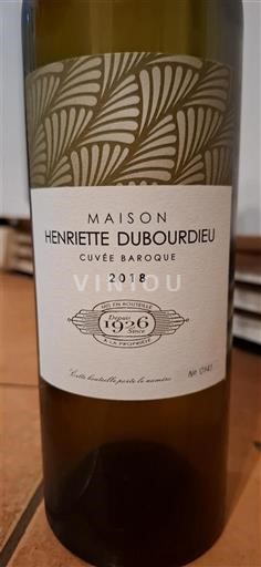 Bordeaux Graves Maison Henriette Dubourdieu Baroque 2018