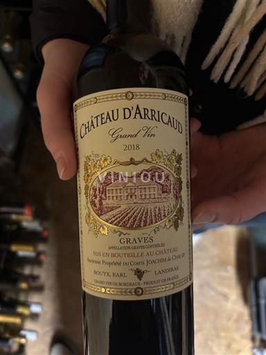 Bordeaux Graves Château Arricaud Grand Vin 2018