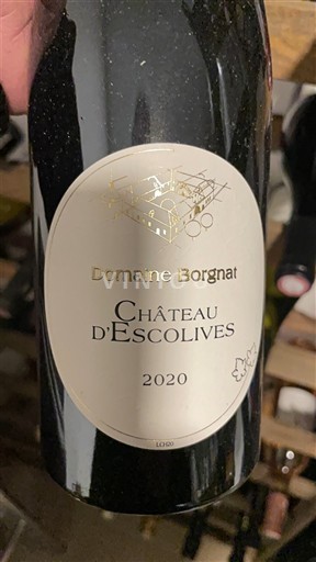 Bourgogne Bourgogne Coulanges-la-Vineuse Domaine Borgnat - Château d'Escolives 2020