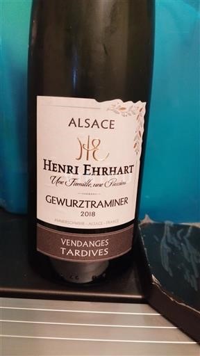 Alsace Vendanges Tardives Henri Ehrhart 2018