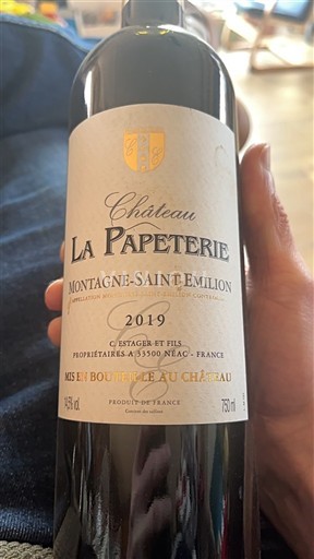 Bordeaux Montagne-saint-émilion Château La Papeterie 2019
