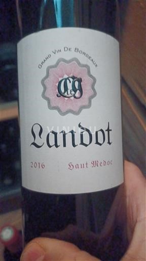 Bordéus Haut-Médoc Landot 2016