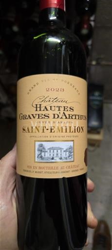 Bordeaux Saint-Émilion Château Hautes Graves d'Arthus d'Arthus 2023