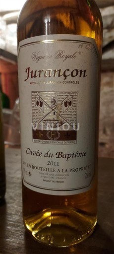 Jihozápad Jurançon Vignerons Royaux du Baptême 2011
