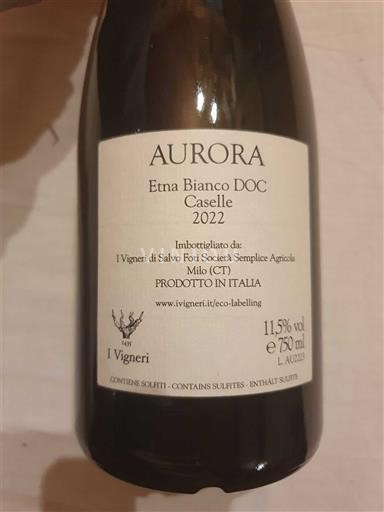 Sicilië Etna I Vigneri di Salvo Foti Etna bianco Caselle 2022