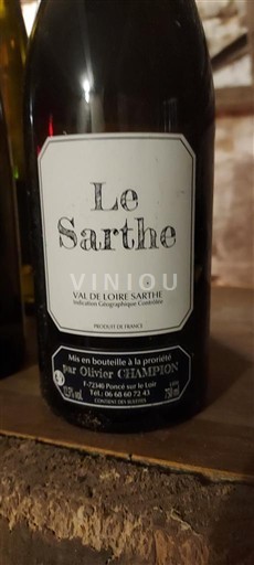 Vallée de la Loire Olivier Champion Le Sarthe Non Millésimé