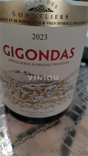 Rhône-dalen Gigondas Club des Sommeliers 2023