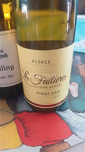 Alsacia Jean Geiler Les Fautières 2022