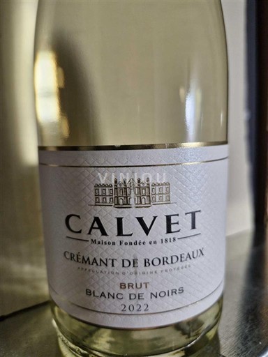 Bordeaux Bordeauxin crémant Calvet Blanc de Noirs 2022