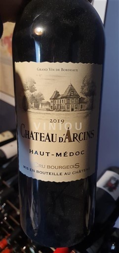 Bordoja Haut-Médoc Château Arcins 2019