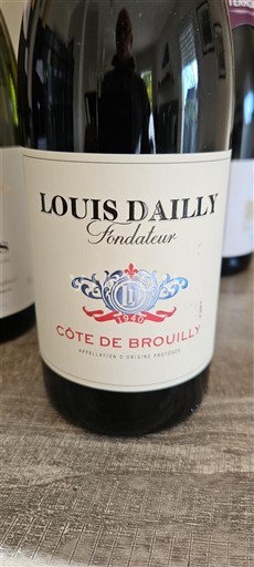Vini Rouge sec Fondateur Louis Dailly Non millésimé Francia Beaujolais Côte-de-brouilly AOC